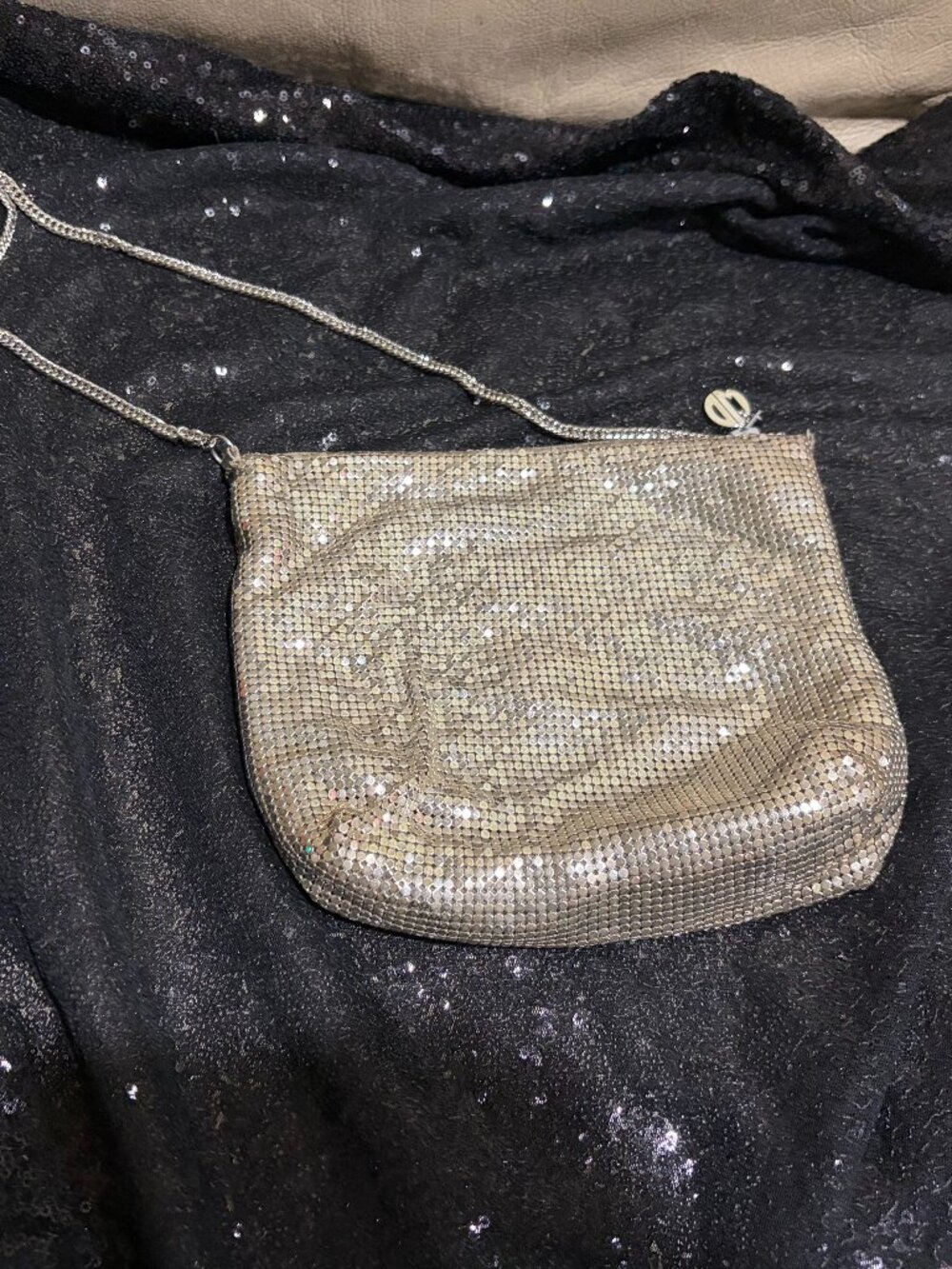 Whiting & Davis metal mesh evening bag